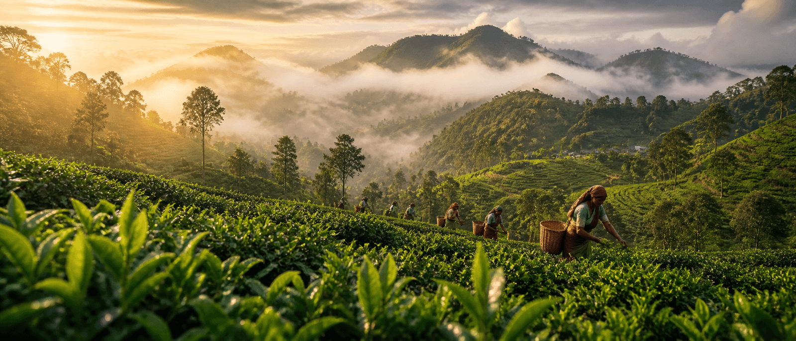 Plantations de thé du Sri Lanka